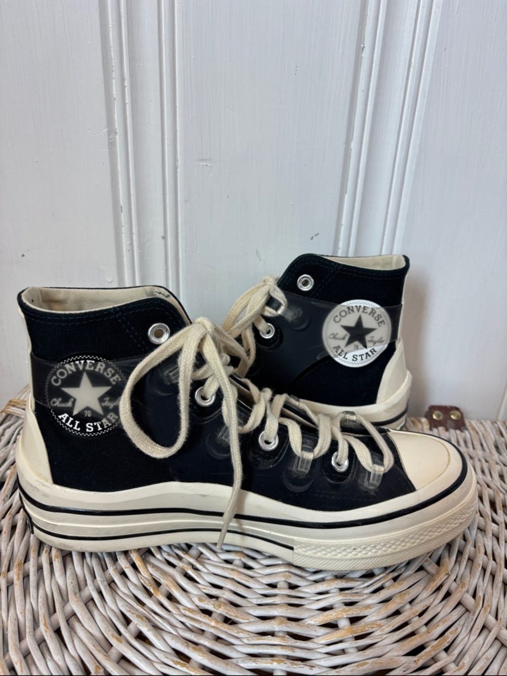 Rare CONVERSE X KIM JONES Chuck 70 High Utility Wave Sneakers | Size 8 - Picture 7 of 14